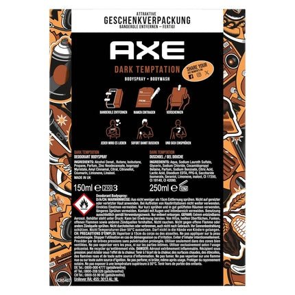 Axee Gift Set Dark Temptation Care Set with Deodorant and Shower Gel 150ml - Maison des fragrances