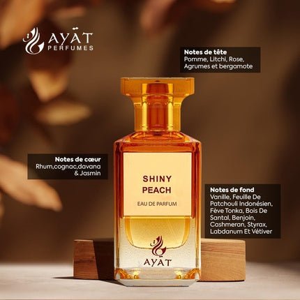 Ayat Perfumes Fancy Series from Dubai - Oriental & Fruity Scent - Unisex Fragrance - Shiny Peach Eau de Parfum (EDP) Mixte 80ml - Maison des fragrances