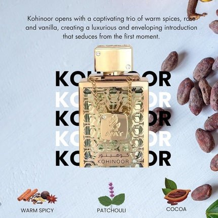 Ayat Perfumes KOHINOOR Diamond Series Luxury Unisex - Arabian Oriental Scent Eau de Parfum (EDP) Mixte 100ml - Maison des fragrances