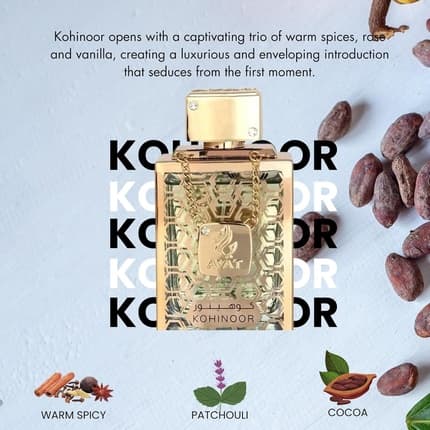 Ayat Perfumes KOHINOOR Diamond Series Luxury Unisex - Arabian Oriental Scent Eau de Parfum (EDP) Mixte 100ml - Maison des fragrances