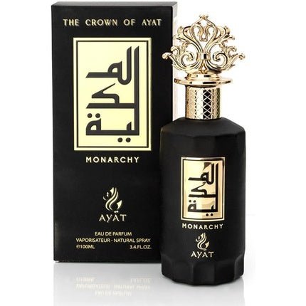 Ayat Perfumes The Crown of Ayat Monarchy - Unisex Oriental Oud with Vanilla, Lemon, Leather, Amber, Orange, and Musk Eau de Parfum 100ml Unisexe - Maison des fragrances