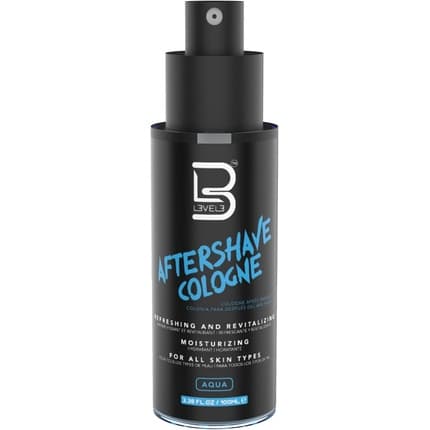 L3 Level 3 After Shave Softens Skin Refreshes and Relieves Face and Skin Moisturizing Formula Aqua Small Eau de Cologne Unisexe