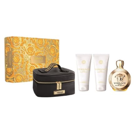 Versace Eros Set - , Body Lotion, Shower Gel, Cosmetic Bag Coffret (Coffret) Mixte 100ml