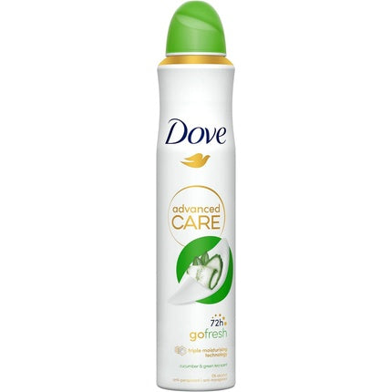 Dove Advanced Care Go Fresh Cucumber & Green Tea Antiperspirant Deodorant with Triple Moisturizing Technology Spray 200ml Dove