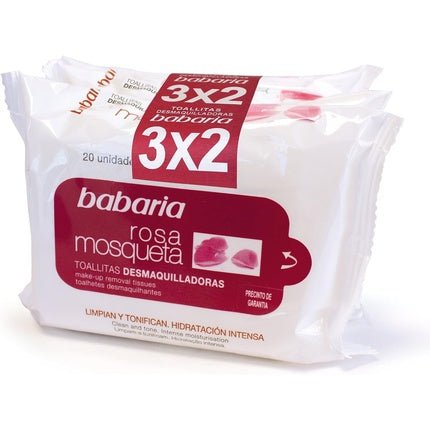 Babaria Rosehip Cleansing Wipes - Maison des fragrances