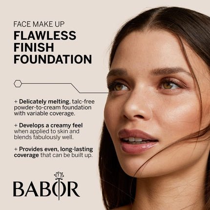 BABOR Flawless Finish Foundation Compact Powder Makeup for Even Skin 03 Almond - Maison des fragrances