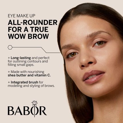 BABOR MAKE UP Eye Brow Pencil with Extra Brush 1g 02 Ash - Maison des fragrances