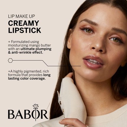 BABOR MAKE UP Lip Colour Creamy Long - Lasting Moisturizing Lipstick 4g - Color 05 Powdery Peach - Maison des fragrances