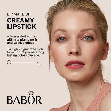 BABOR MAKE UP Lip Colour Matte Lipstick with Plumping and Anti - Wrinkle Effect 4g 11 Very Cherry Matt - Maison des fragrances