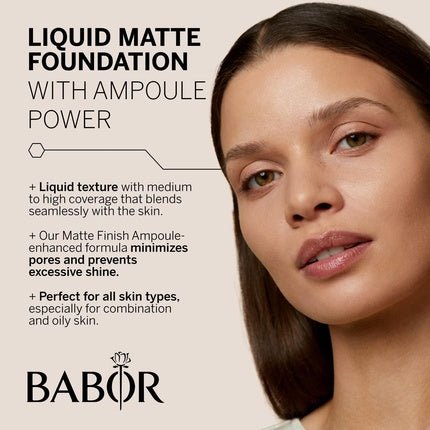 BABOR MAKE UP Matte Finish Foundation with Serum 30ml 03 Natural - Maison des fragrances