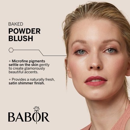 BABOR MAKE UP Satin Blush Compact Powder with Satin Shimmer 5.8g 02 Rose - Maison des fragrances