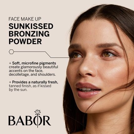 BABOR MAKE UP Satin Duo Bronzer Baked Two - Tone Lightweight Bronzing Powder for a Natural Tan Finish 6g - Maison des fragrances