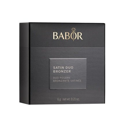 BABOR MAKE UP Satin Duo Bronzer Baked Two - Tone Lightweight Bronzing Powder for a Natural Tan Finish 6g - Maison des fragrances