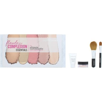 Bare Minerals Flawless Complexion Essentials Cosmetic Set Gift Set: Primer 15ml, Finishing Powder 2g, Face Brush, Concealer Brush - Maison des fragrances