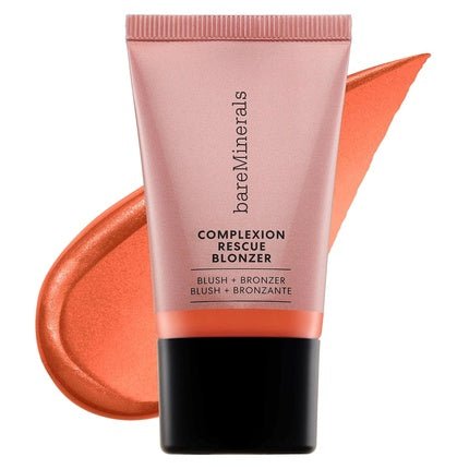 bareMinerals Complexion Rescue Liquid Blonzer Blush Bronzer Hybrid Sun - Kissed Glow Buildable Face Cheeks Gel - Cream Vegan Kiss of Copper 0.5 Ounce - Maison des fragrances