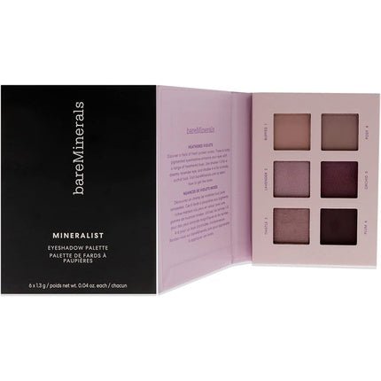 bareMinerals Mineralist Eyeshadow Palette 6 Colors 1.3g Each Heathered - Maison des fragrances