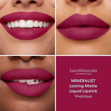 bareMinerals Mineralist Lasting Matte Liquid Lipstick 3.5ml Vivacious - Maison des fragrances