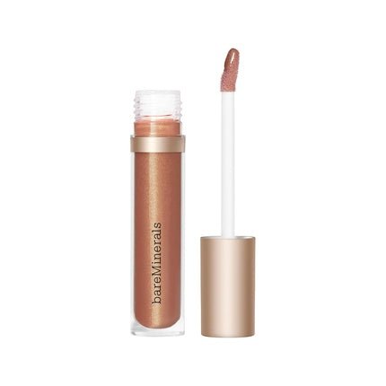 bareMinerals Mineralist Lip Gloss - Balm Hydrating Lip Gloss + Balm Hybrid Sheer Glossy Lip Balm No Stickiness Improves Lip Smoothness Vegan Full Size Warmth - Maison des fragrances