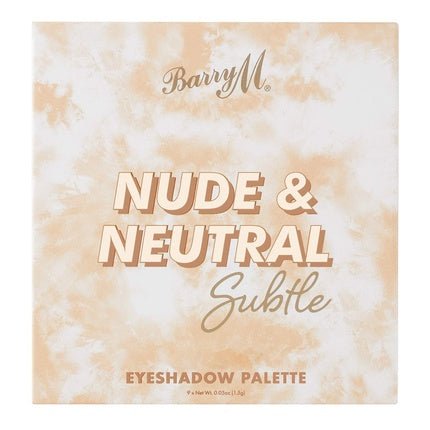 Barry M Cosmetics Nude and Neutral Eyeshadow Palette 9 Shades - Matte and Shimmer High Pigment Subtle Colors - Maison des fragrances