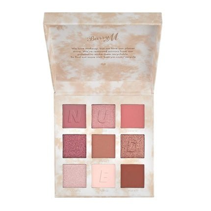 Barry M Cosmetics Nude and Neutral Eyeshadow Palette 9 Shades - Matte and Shimmer High Pigment Subtle Colors - Maison des fragrances