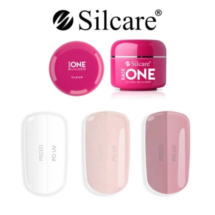 Base One Cover Gel Base SILCARE Cover French Light Dark 5 15 30 50 100 250g - Maison des fragrances