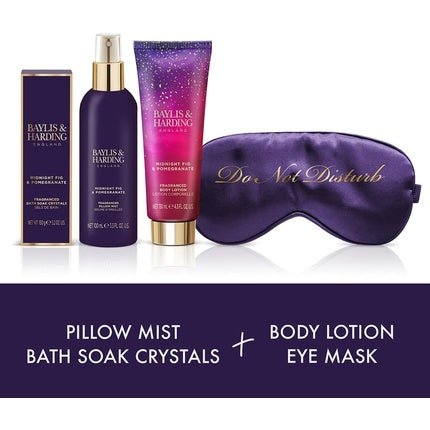 Baylis & Harding Midnight Fig & Pomegranate Luxury Beauty Sleep Gift Set - Maison des fragrances