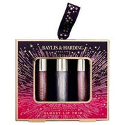 Baylis & Harding Moonlight Fig Glossy Lip Trio - Gift Set - Maison des fragrances