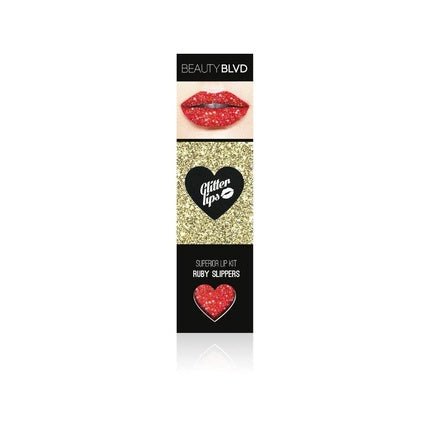 Beauty Blvd Glitter Lips, Cruelty Free, Ruby Slippers All Round Package - Maison des fragrances