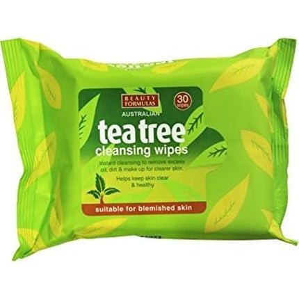 Beauty Formulas Australian Tea Tree Cleansing Wipes 30 Count - Maison des fragrances