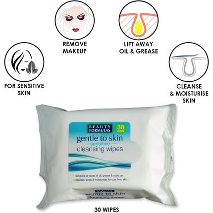 Beauty Formulas Gentle to Skin Sensitive Cleansing Wipes - Maison des fragrances