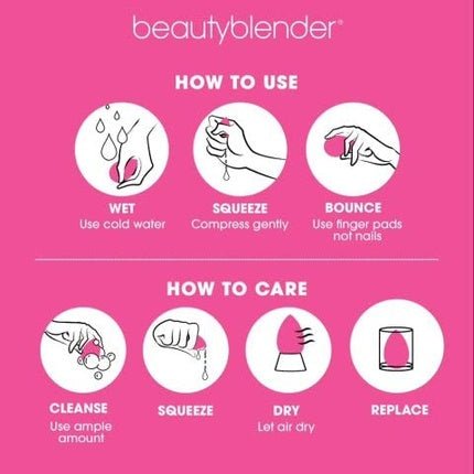 beautyblender Besties BioPure Blend & Cleanse Set - Makeup Sponge & Makeup Sponge Cleaner Professional Blending Application Vegan & Cruelty Free Made in the USA - Maison des fragrances