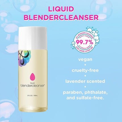 Beautyblender liquidBlendercleanser Lavender Product for Cleaning Makeup Blender Applicator and Brushes 5 fl oz 150ml - Maison des fragrances