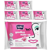 bella Goodbye Make - Up Removal Wipes 20 Pieces - 100% Biodegradable, Dermatologically Tested, Gentle and Effective - Maison des fragrances