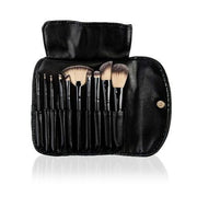 Bellapierre 10 Piece Professional Makeup Brush Set with Faux Leather Case - Maison des fragrances