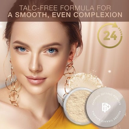 Bellapierre Banana Setting Powder Lightweight Color - Correcting Powder with All Day Makeup Protection 0.14 Oz - Maison des fragrances
