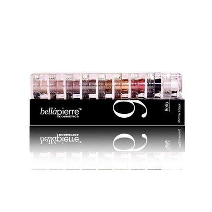Bellapierre Shimmer Powder 9 Stack Paraben Free Eyeshadow Vegan and Cruelty Free Eye Makeup Bella - Maison des fragrances