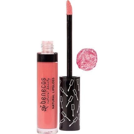 Benecos Natural Cosmetics Lipgloss Organic Vegetable Oils and Vitamin E Talkfree Flamingo 5ml - Maison des fragrances