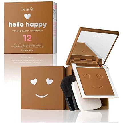 Benefit Hello Happy Velvet Powder Foundation 7g Shade 12 - Maison des fragrances