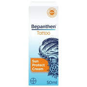 Bepanthen Tattoo Sunscreen Cream For Tattooed Skin Spf 50 Uva/Uvb 50 Ml - Maison des fragrances