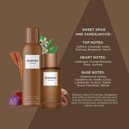 Bespoke London Bespoke Sweet Spice and Sandalwood 100 Eau de Parfum (EDP) Mixte - Maison des fragrances