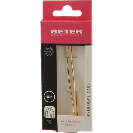 Beter Crab Tip Eyebrow Tweezers Stainless Steel - Maison des fragrances