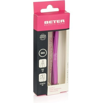 Beter Duply Double - Ended Stainless Steel Tweezers for Precise and Quick Eyebrow Plucking - Maison des fragrances
