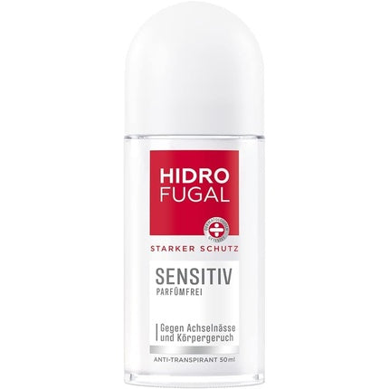 Hidrofugal Sensitive Roll-On 50ml Strong Anti-Perspirant Protection for Sensitive Skin with Gentle Fragrance Deodorant Without Ethyl Alcohol Hidrofugal