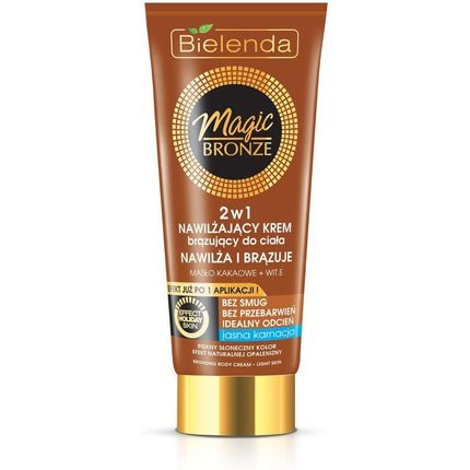 Bielenda Magic Bronze Moisturizing Bronzing Body Cream 2 in 1 for Light Skin 200ml - Maison des fragrances