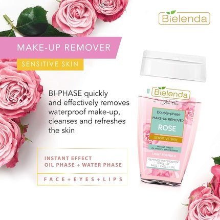Bielenda Rose Care Bi - Phase Waterproof Makeup Remover - Maison des fragrances