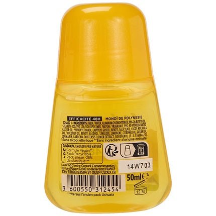 Bille Polynesia Monoi Oil & Tiare Flower 48h Women's Deodorant 50ml - Maison des fragrances