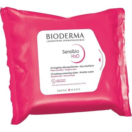 Bioderma Sensibio H2O Micelle Solution Make - Up Removing Wipes 25 - Maison des fragrances