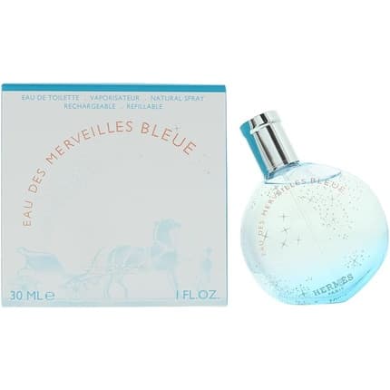 Hermès Hermes Eau Des Merveilles Bleue Refillable Eau de Toilette (EDT) Femme 30ml