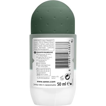 Sanex Zero% Respect & Control 's Deodorant Roll-On Deodorant Fresh Déodorant (Déo) Homme 50ml