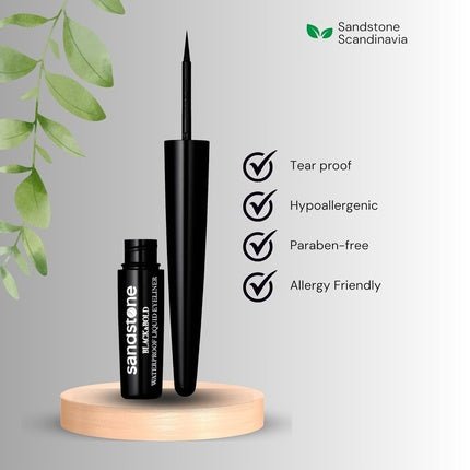 Black & Bold Liquid Eyeliner Vegan Waterproof Hypoallergenic Sensitive Eyes Pencils Anti - Aging Makeup - Maison des fragrances